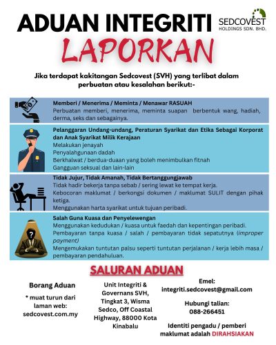 Poster Aduan Integriti SVH